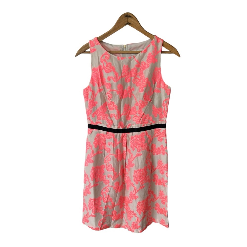 Ann Taylor LOFT | Women’s ivory/pink silk blend sleeveless‎ cocktail dress, sz 2
